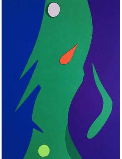 Serigraphie en couleur sur papier de Andre Verdet