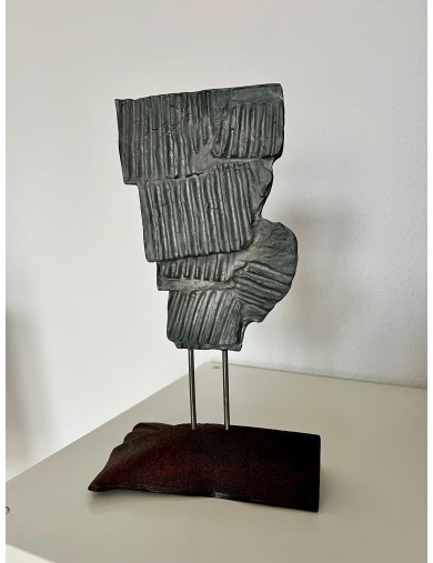Sculpture en fonte d'aluminium de Michel Audiard