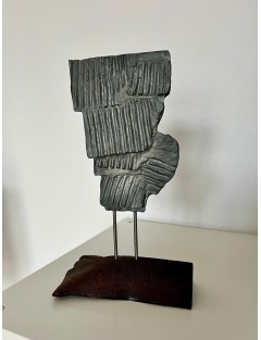 Sculpture en fonte d'aluminium de Michel Audiard
