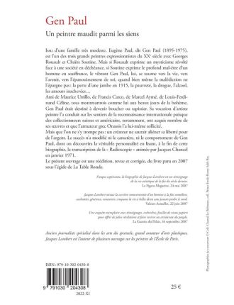 Livre Gen Paul. Un peintre maudit parmi les siens