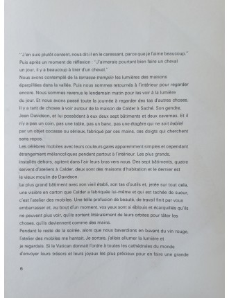 Derrière le miroir nº141 - Livret Alexandre Calder. Paris, Maeght Éditeur, nov. 1963.