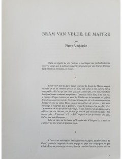 Derrière le Miroir n°240 - Livret Bram Van Velde. Paris, Maeght Editeur, oct. 1980.