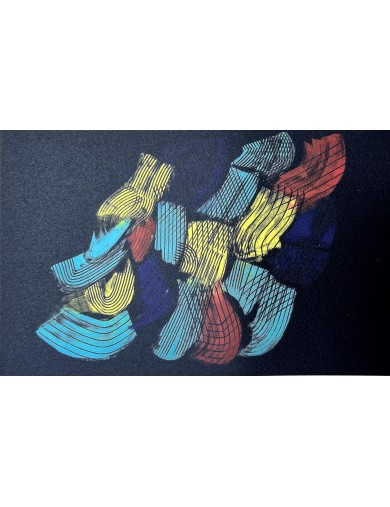 Epreuve en couleur sur papier de Hans Hartung