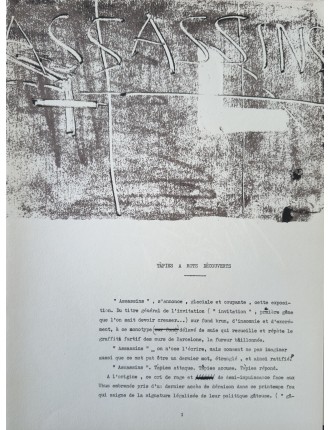 Derrière le miroir nº208 - Livret Antoni Tàpies. Monotypes, 1974 Paris. Editions Maeght.