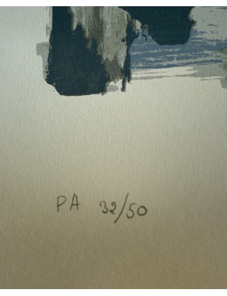 Sérigraphie sur vélin d'Arches. Epreuve d'artiste EA 32/50 de Rafael Canogar