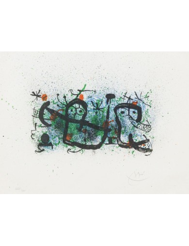 Ma De Proverbis. 1970. Lithographie en couleur sur papier japon nacré.