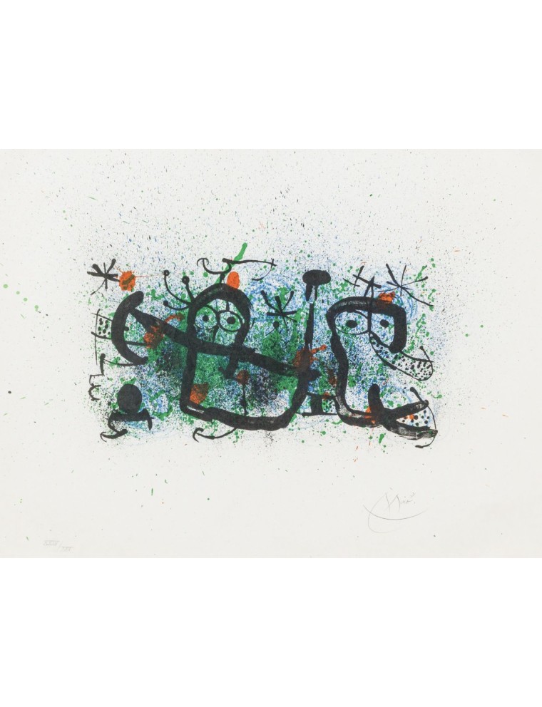 Ma De Proverbis. 1970. Lithographie en couleur sur papier japon nacré.