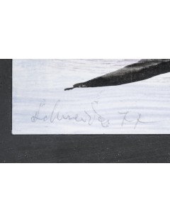 Composition. 1977. Gouache, encre de Chine et pastel sur papier de Gérard Schneider