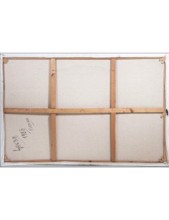 Composition abstraite. 1988. Huile sur toile. Signé de Bernard Gaube