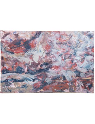 Composition abstraite. 1988. Huile sur toile. Signé de Bernard Gaube