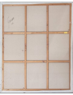 Composition abstraite. 1988. Huile sur toile. Signé de Bernard Gaube