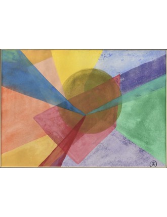 Composition abstraite. Aquarelle et gouache de Hora Damian