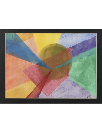 Composition abstraite. Aquarelle et gouache de Hora Damian