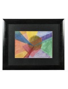 Composition abstraite. Aquarelle et gouache de Hora Damian