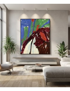 Alain Jacquet – Composition abstraite – Huile sur toile 1960