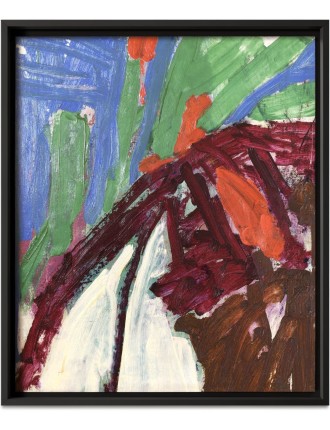 Alain Jacquet – Composition abstraite – Huile sur toile 1960