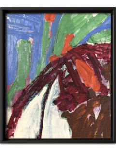 Alain Jacquet – Composition abstraite – Huile sur toile 1960