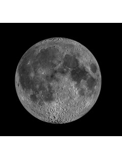 NASA. GRAND FORMAT. Vue de la Lune. Magnifique et exceptionnelle photographie en haute définition du globe lunaire