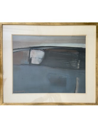 Composition abstraite. 1976. Technique mixte sur papier de Arthur Grosemans