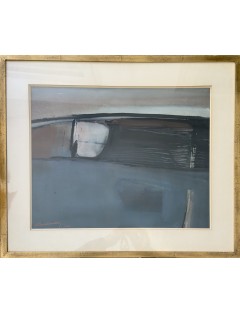 Composition abstraite. 1976. Technique mixte sur papier de Arthur Grosemans