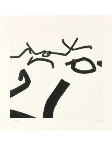 Ligne indéterminée. 1990. Gravure eau-forte et aquatinte sur papier velin. n°1. de Bernar Venet