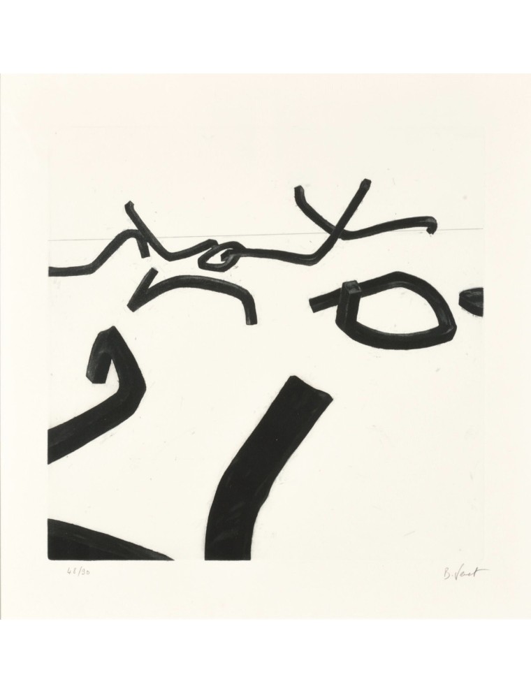 Ligne indéterminée. 1990. Gravure eau-forte et aquatinte sur papier velin. n°1 de Bernar Venet