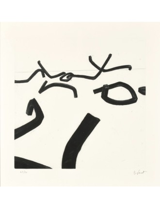 Ligne indéterminée. 1990. Gravure eau-forte et aquatinte sur papier velin. n°1 de Bernar Venet