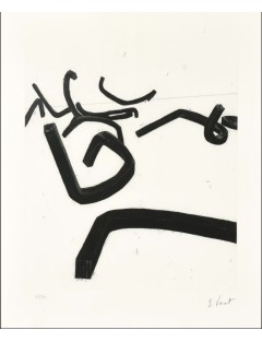 Ligne indéterminée. 1990. Gravure eau-forte et aquatinte sur papier velin. n°2. de Bernar Venet