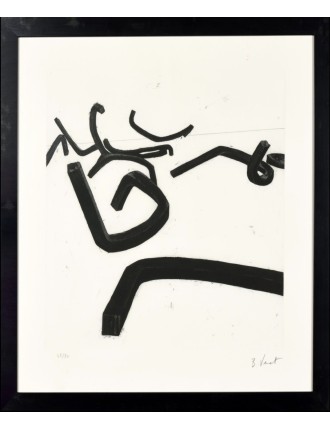 Ligne indéterminée. 1990. Gravure eau-forte et aquatinte sur papier velin. n°2. de Bernar Venet