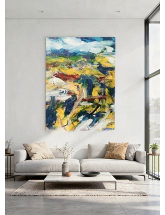 Jan Cremer – Kaukasus 1 – Acrylique sur papier 1986