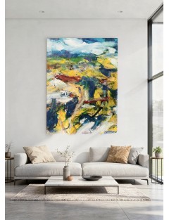 Jan Cremer – Kaukasus 1 – Acrylique sur papier 1986