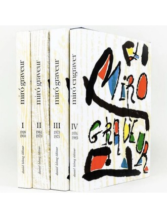 LIVRE. MIRO GRAVEUR (4 volumes) Collection complète des quatre volumes du Catalogue de l'Oeuvre gravé de Joan Miró