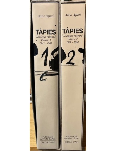 Livre. Anna Agusti. Antoni Tàpies. Complete Works vol. I & II [1943-1968]. 1989 CATALOGUE RAISONNÉ