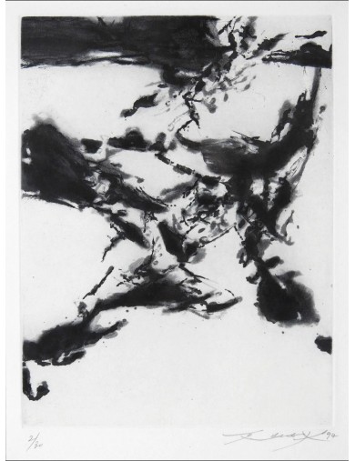 Eau forte sur velin de Zao Wou-Ki