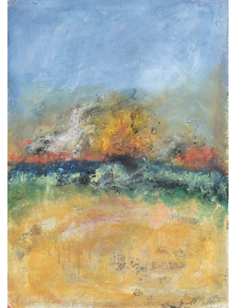 Composition abstraite. 2006. Aquarelle et gouache sur papier de Richard Lenetsky