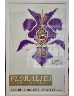 Georges MATHIEU – 1971 – Floralies Internationales de Nantes en 1971