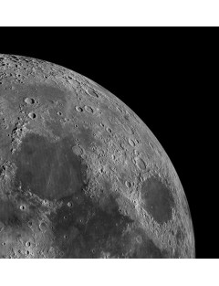 NASA. GRAND FORMAT. Vue de la Lune. Magnifique et exceptionnelle photographie en haute définition du globe lunaire