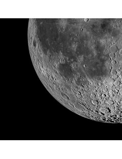 NASA. GRAND FORMAT. Vue de la Lune. Magnifique et exceptionnelle photographie en haute définition du globe lunaire