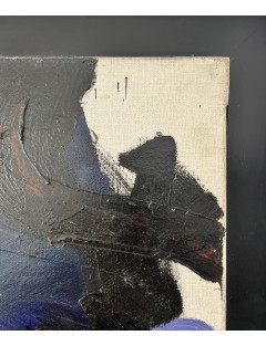 Composition abstraite. 1958. Huile sur toile de Jean Miotte