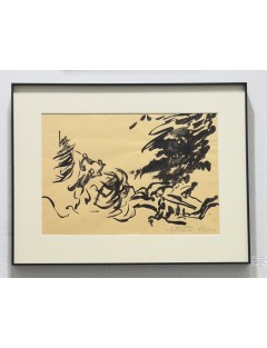 Lavis d'encre de Edouard Pignon