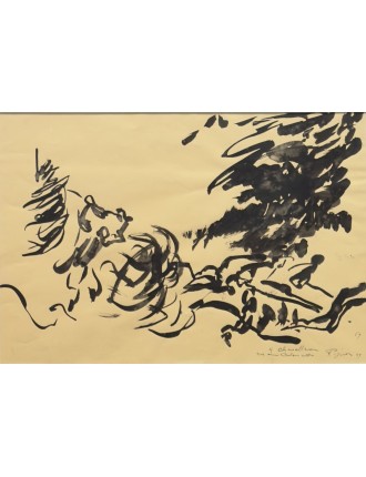 Lavis d'encre de Edouard Pignon