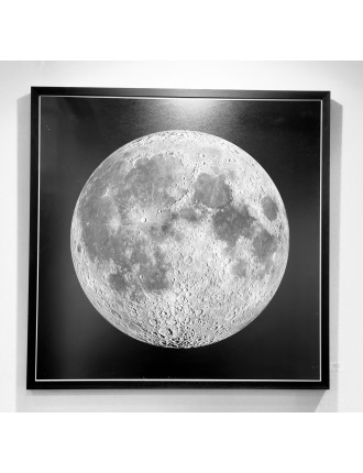 NASA. GRAND FORMAT. Vue de la Lune. Magnifique et exceptionnelle photographie en haute définition du globe lunaire