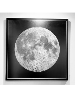 NASA. GRAND FORMAT. Vue de la Lune. Magnifique et exceptionnelle photographie en haute définition du globe lunaire
