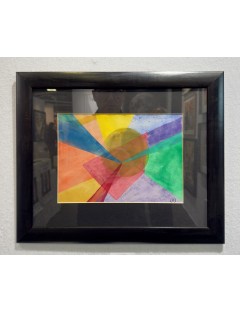 Composition abstraite. Aquarelle et gouache de Hora Damian