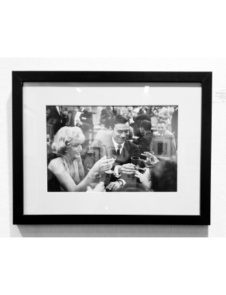 Photographie. Épreuve argentique d’époque de Marilyn Monroe et Yves Montand. Los Angeles, 1960 de Bruce Davidson