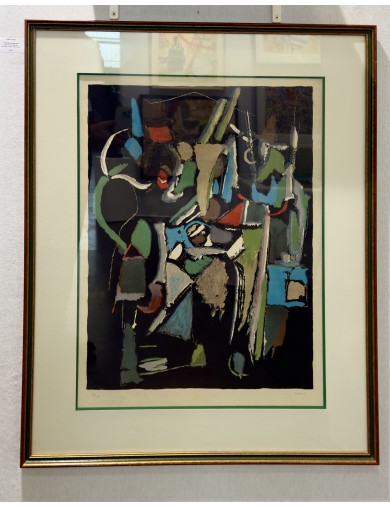Lithographie originale en couleur sur papier Arche de André Lanskoy