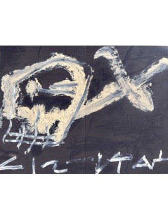 Livre. Antoni Tàpies. Sculptures & Paintings [avec 2 lithographies originales]. 1986.