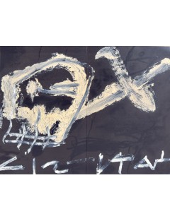 Livre. Antoni Tàpies. Sculptures & Paintings [avec 2 lithographies originales]. 1986.