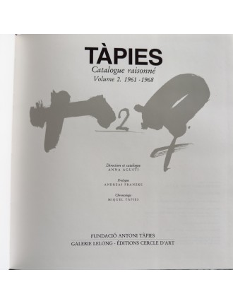 Livre. Anna Agusti. Antoni Tàpies. Complete Works vol. I & II [1943-1968]. 1989 CATALOGUE RAISONNÉ