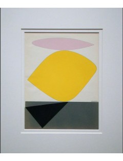 Pochoir sur papier velin en 4 couleurs de Victor Vasarely